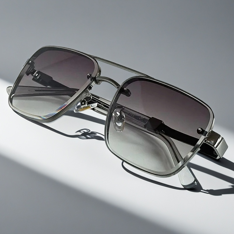Men's Summer Gradient Sunglasses | Square Frame