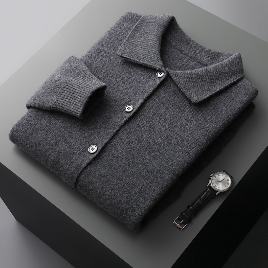 Men's Cashmere Cardigan | Lapel