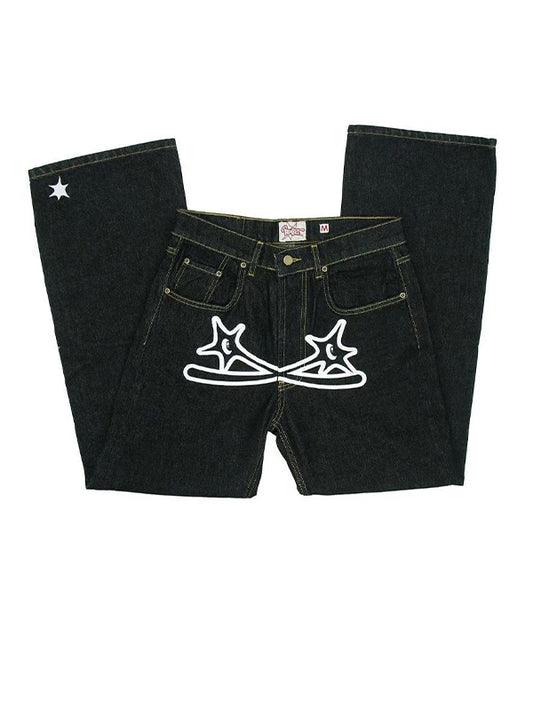 Multi Color Vintage American High Street Boyfriend Jeans Women