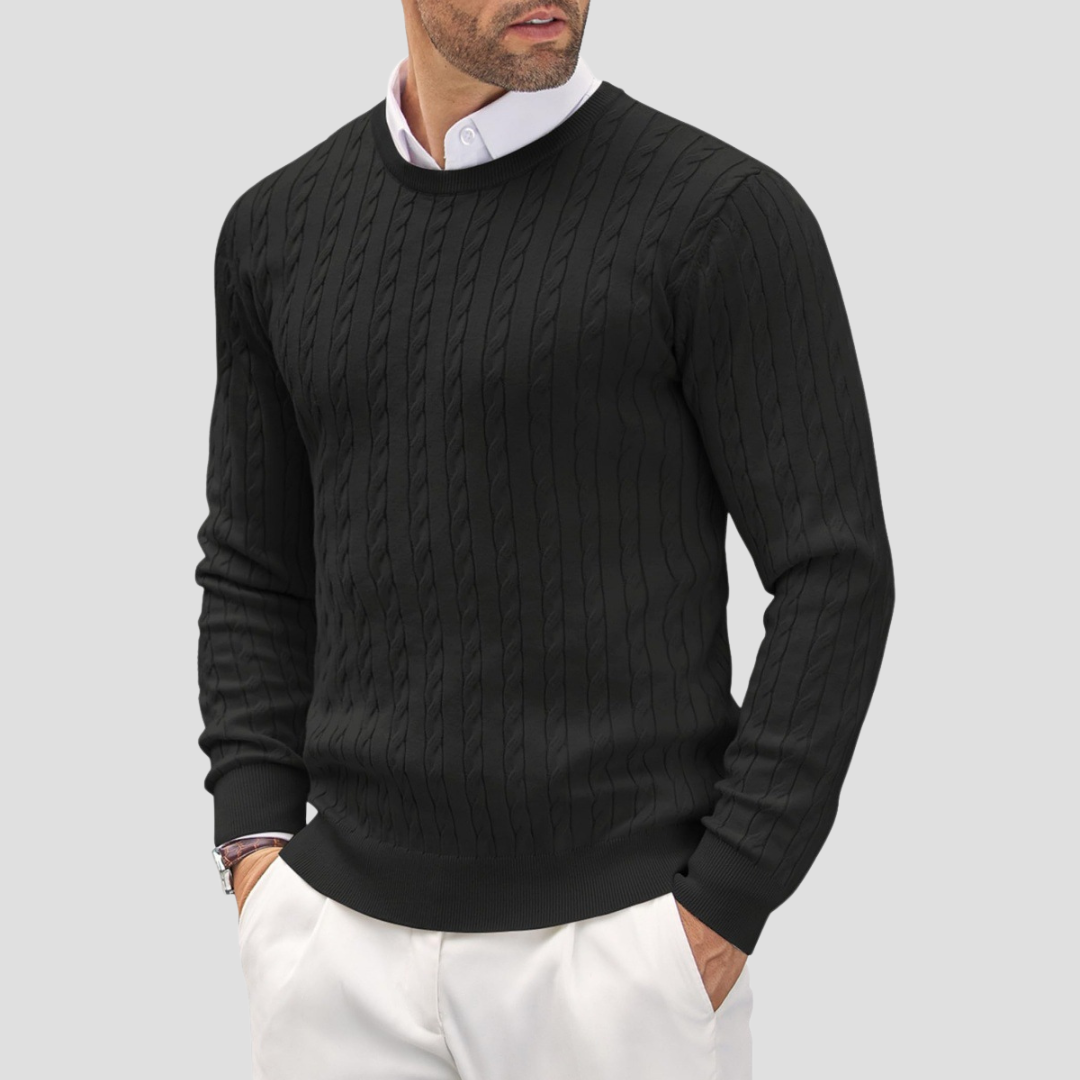 Pull à torsades pour homme | Tricot
