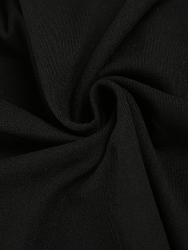 Zwart Y2k Metallic Flower Halter Vest