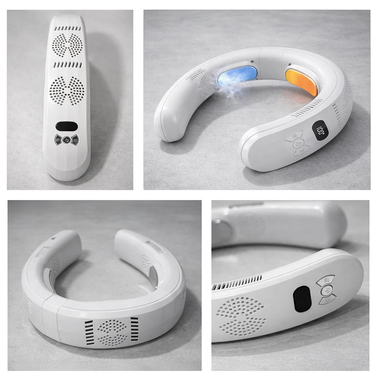 3 Zone Neck Cooler and Heater, All-Weather Wearable Neck Fan