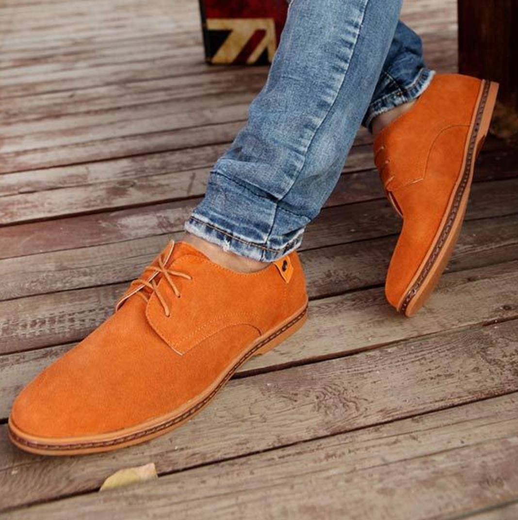 Mocassins Oxford en daim pour homme | À lacets