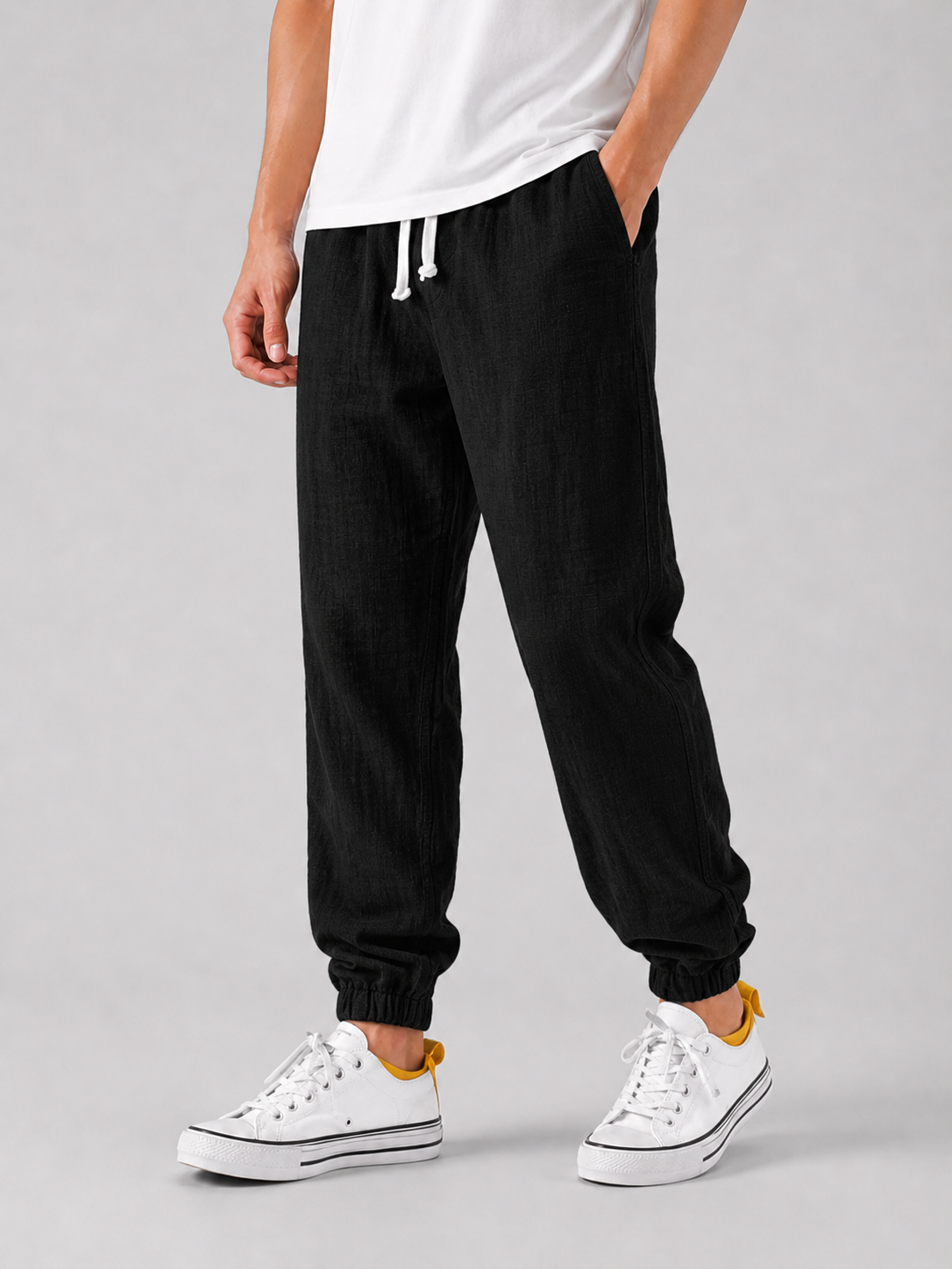 Men's Relaxed Fit Summer Casual Joggers | with Drawstring