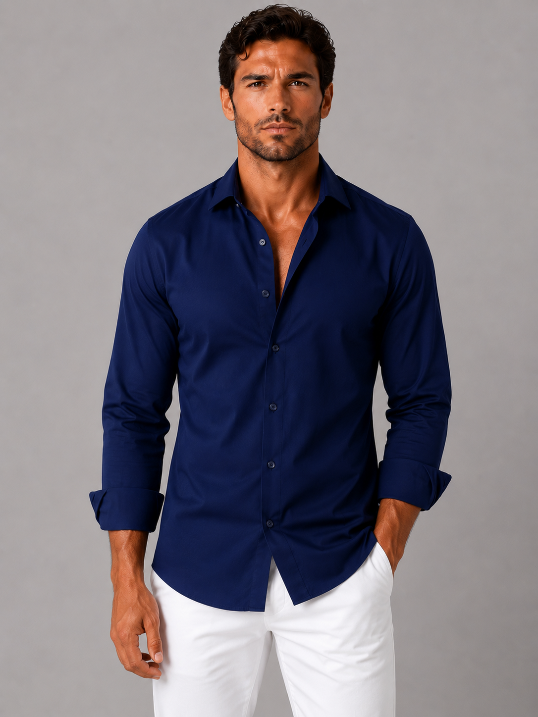 Men’s Business Formal Shirt | Slim Fit