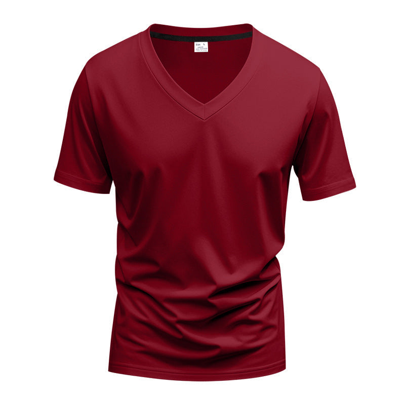 Men's Casual V-Neck T-Shirt | Short Sleeve