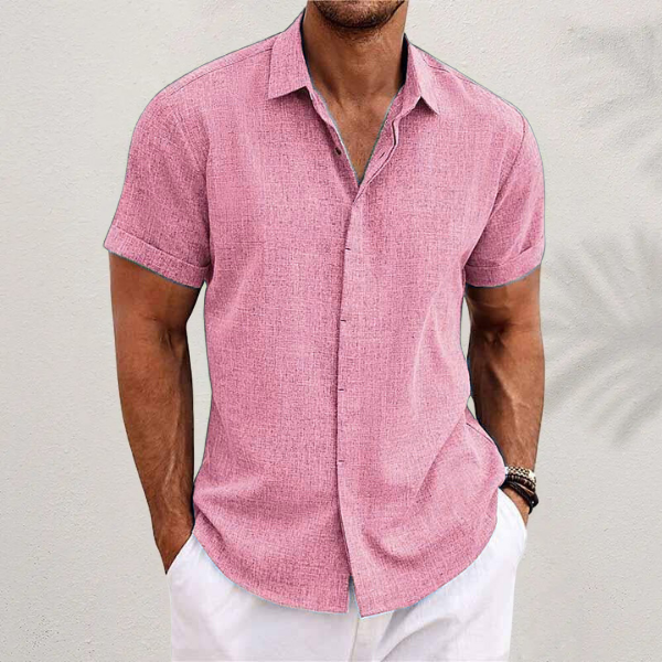 Men's Short Sleeve Button Down Summer Shirt | Regular Fit