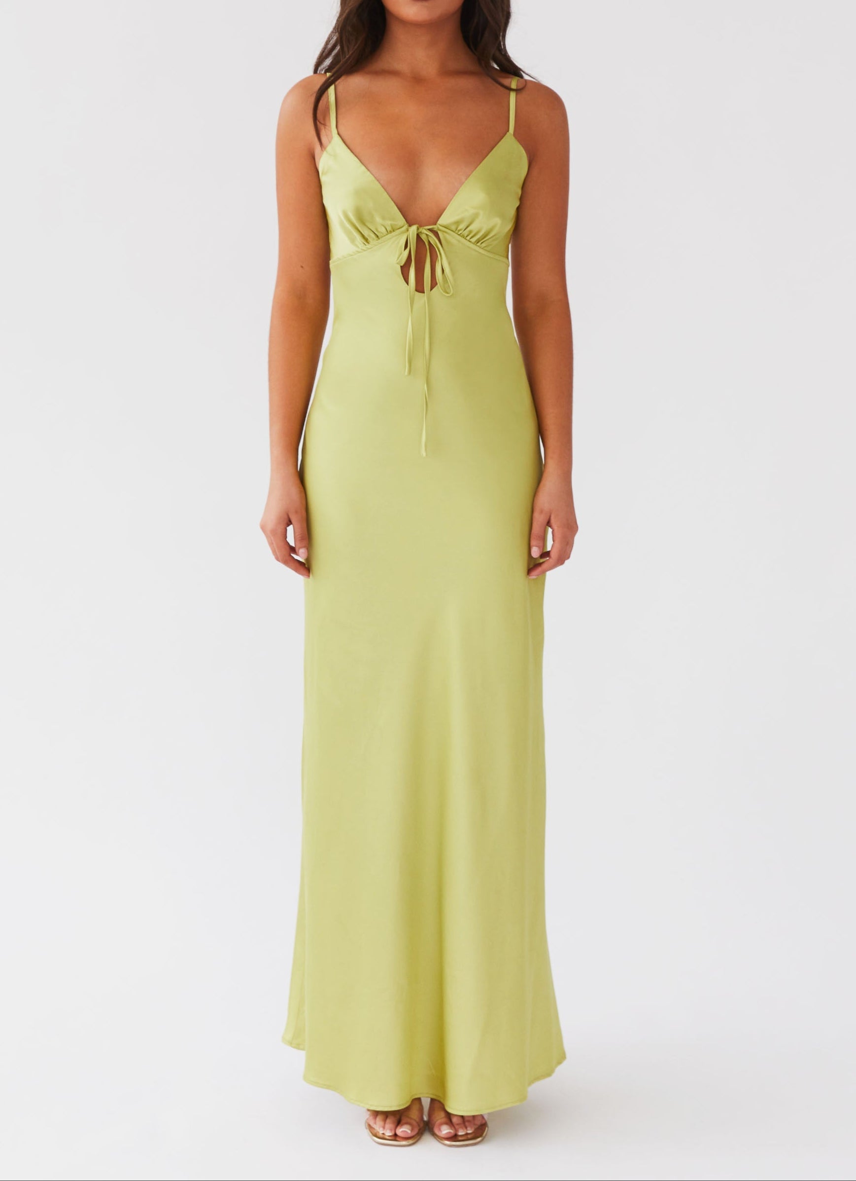 flora satin maxi dress Grazia Flora Satin Maxi Dress
