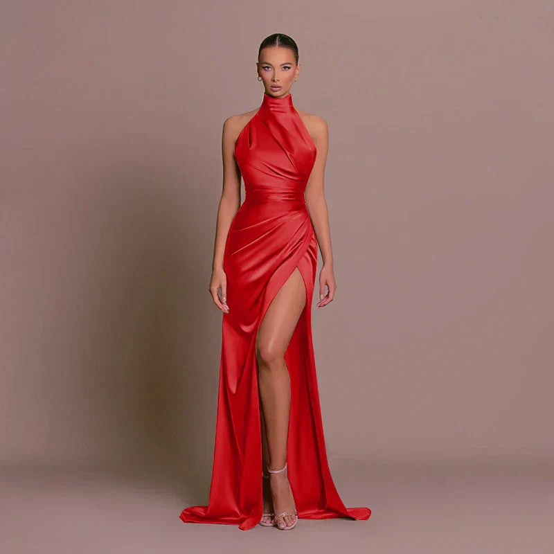 Women's Halter Neck Prom Dress | Maxi