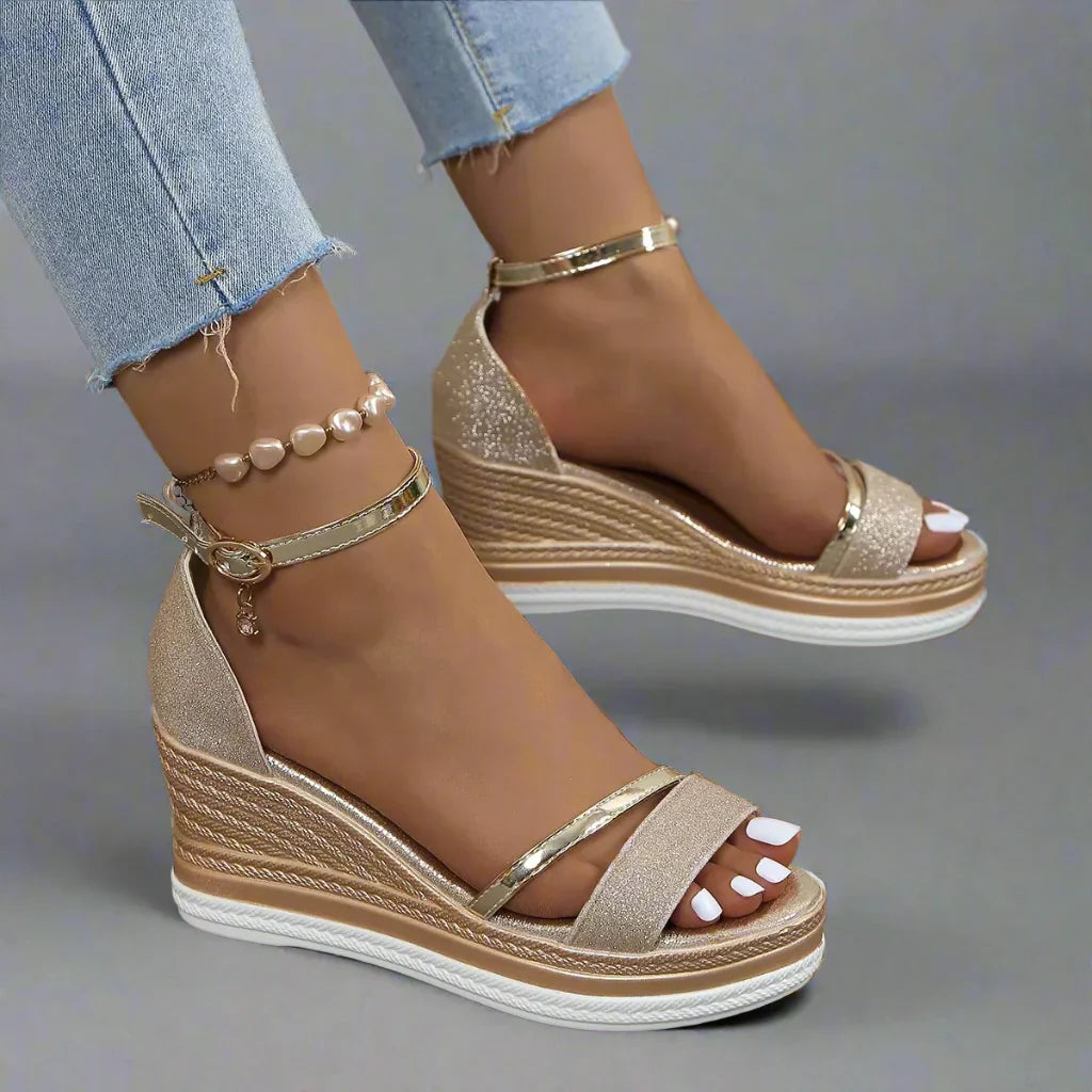 Women's Platform Wedge Sandals | Open Toe