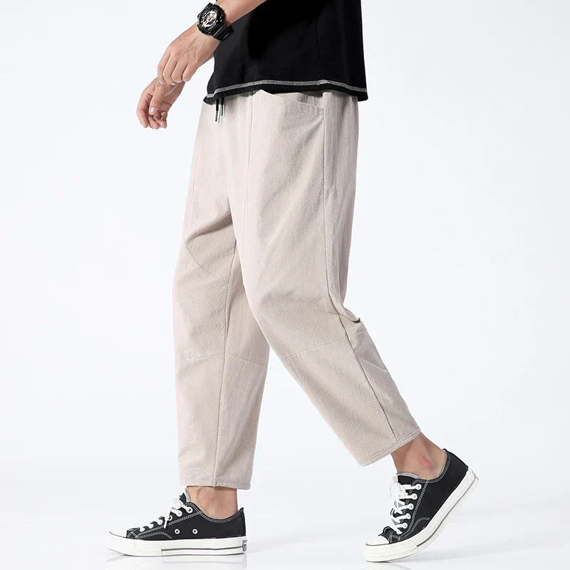 Men’s Casual Cropped Trousers | Relaxed Fit