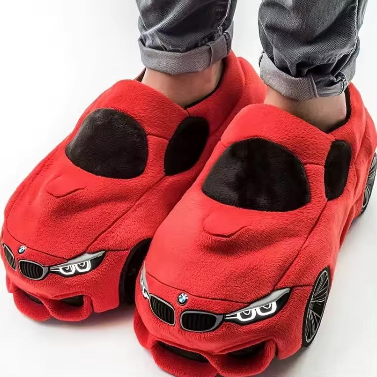 Herenslippers met auto-geïnspireerd design | Antislip