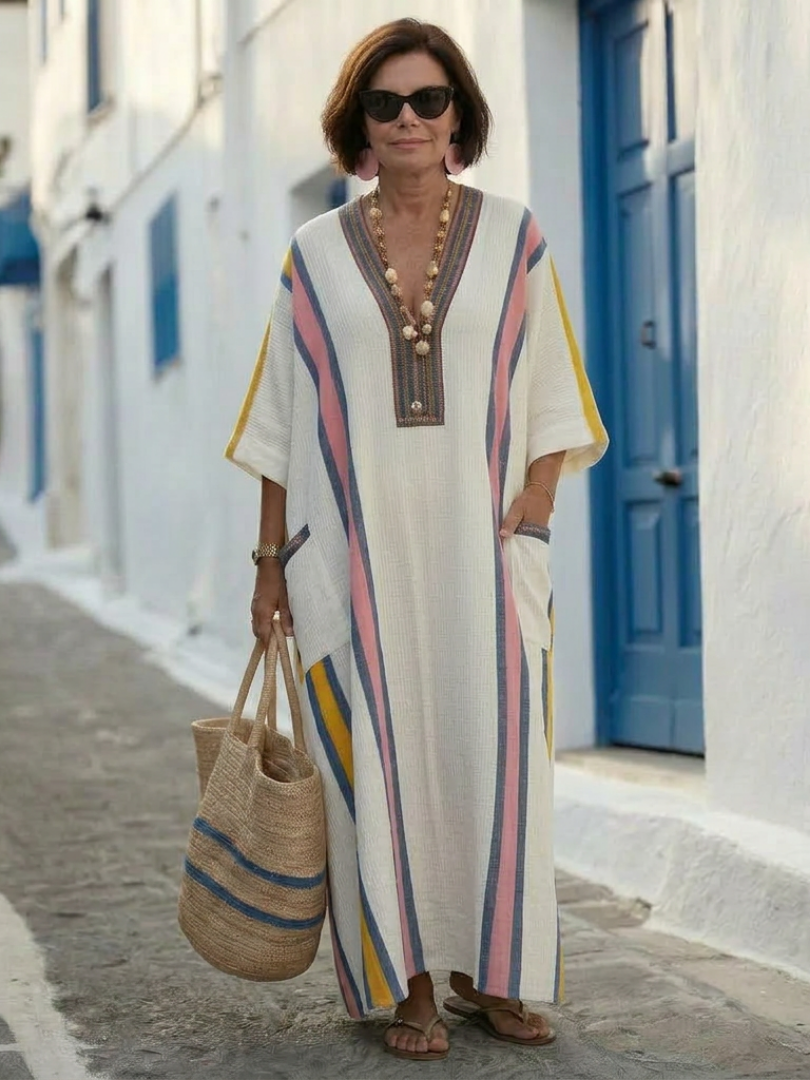 Women's Boho Summer Maxi Dress | with Pockets