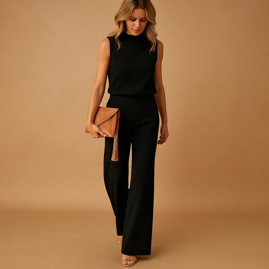 Women’s Sleeveless Wide Leg Jumpsuit | Smart Casual