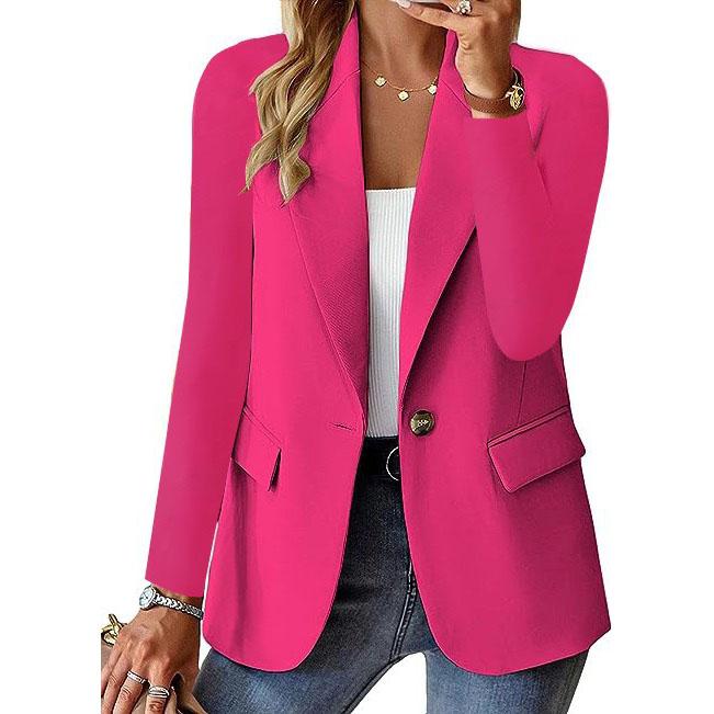 Women's Business Casual Single-Button Blazer | Long Sleeve