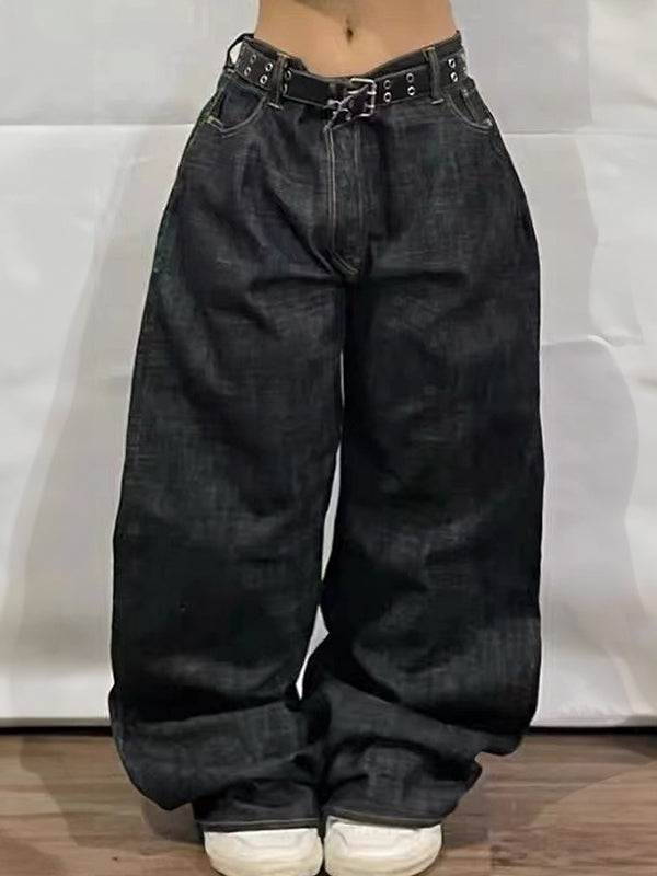 Jean boyfriend noir Y2K American High Street