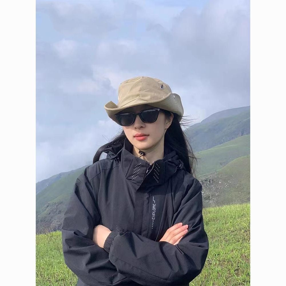 Veste imperméable à capuche et fermeture éclair pour femme - Marcia