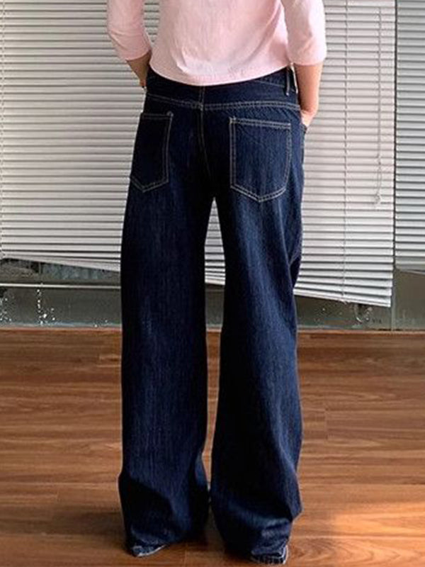 Jean boyfriend américain bleu vintage