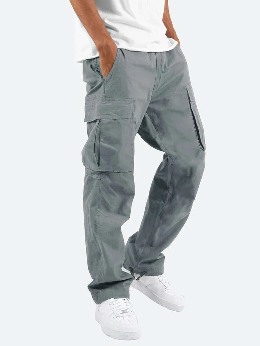 Men's Cargo Relaxed Fit Pants | Side Pockets