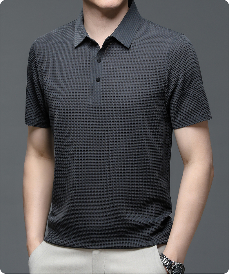 Men's Short Sleeve Structured Polo Shirt | Business Casual