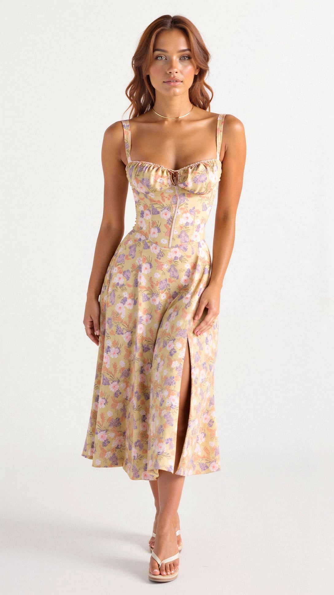 Party Corset Midi Dress