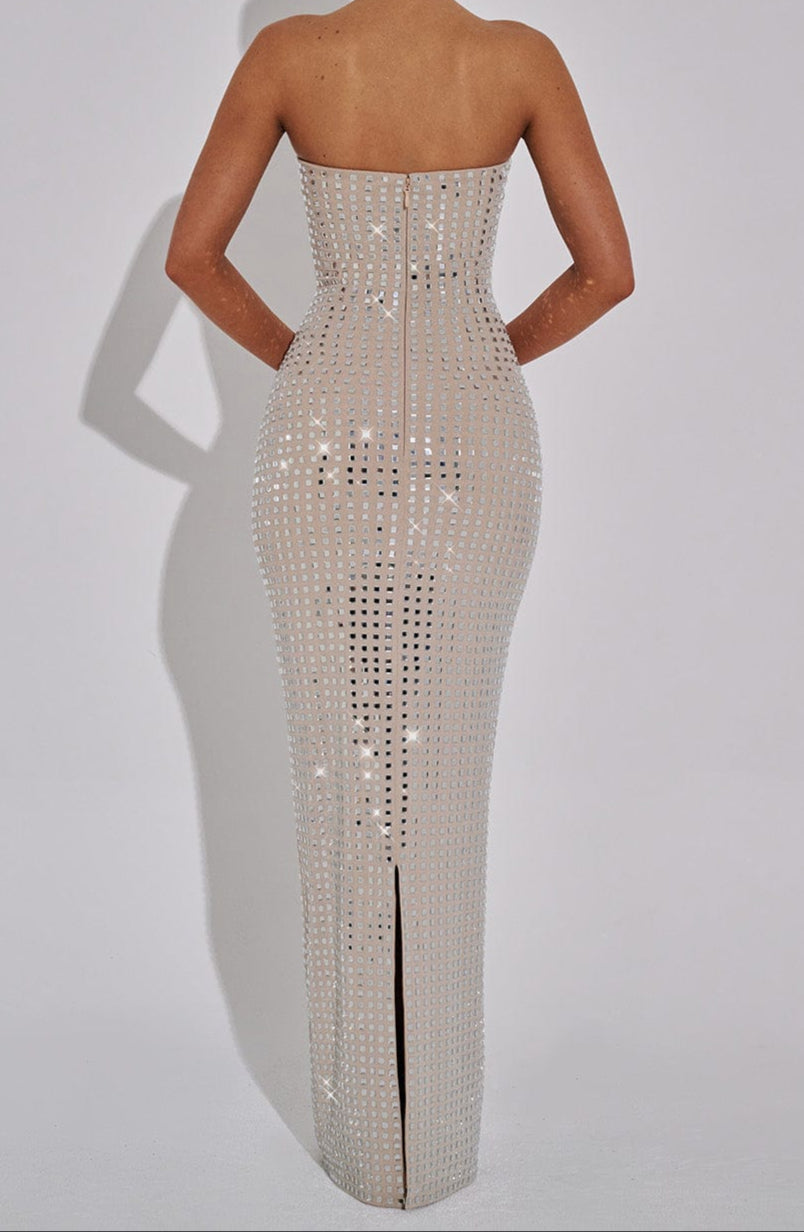 Josefina Maxi Dress-Nude