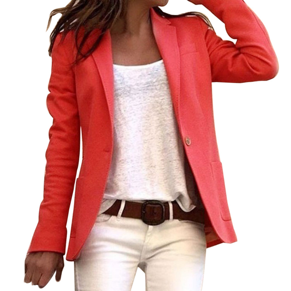 Women’s Casual Slim Fit Blazer Jacket | Long Sleeve