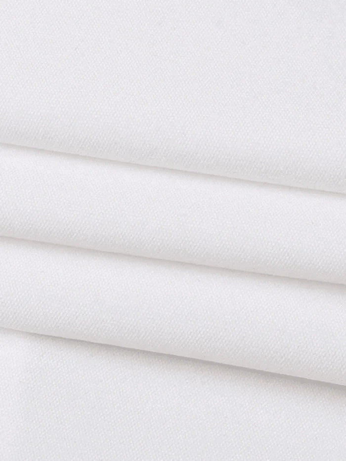 Débardeur blanc vintage boutonné sur le devant avec bordure en dentelle