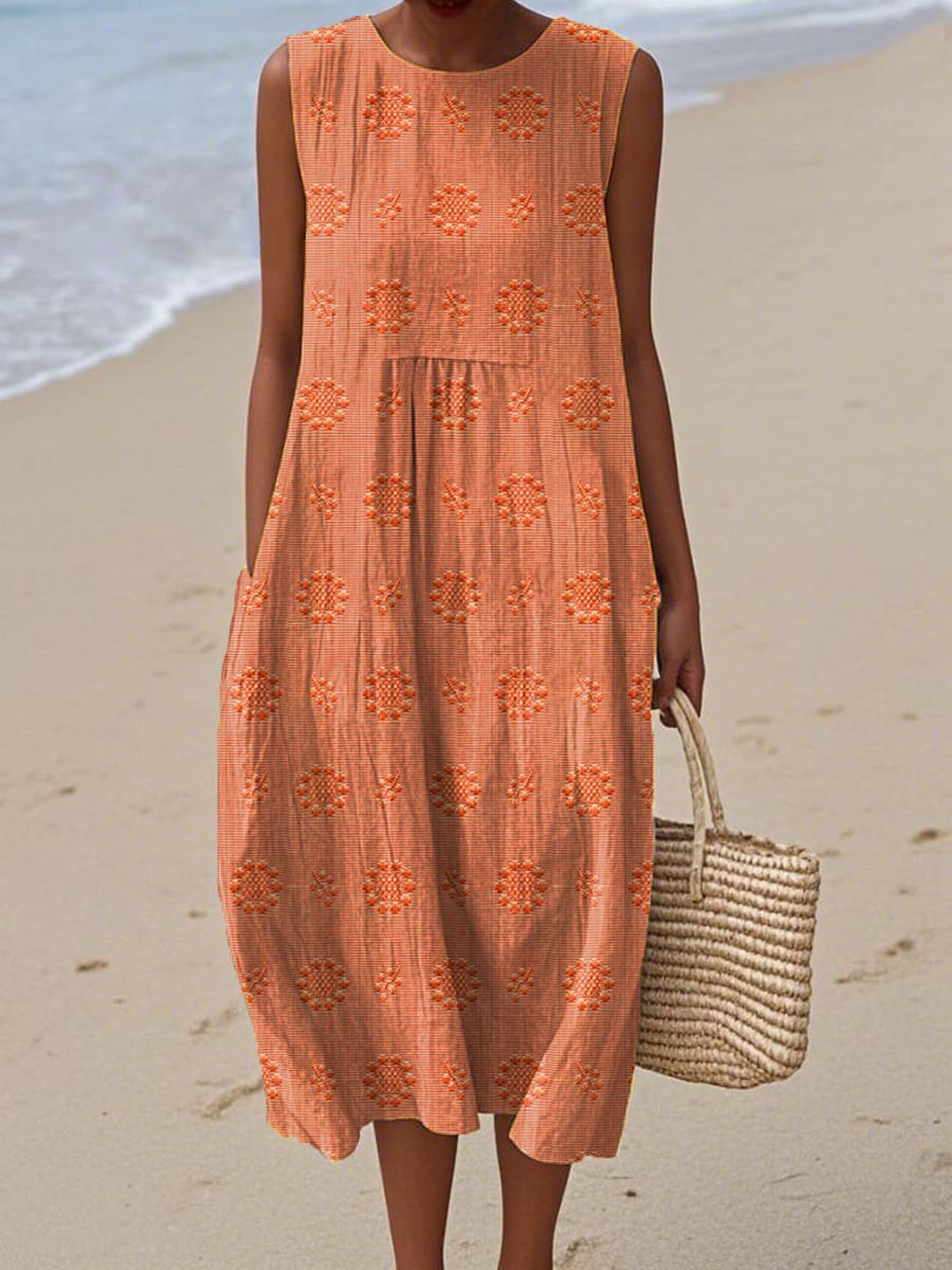 Women's Relaxed Fit Summer Sundress | with Pockets