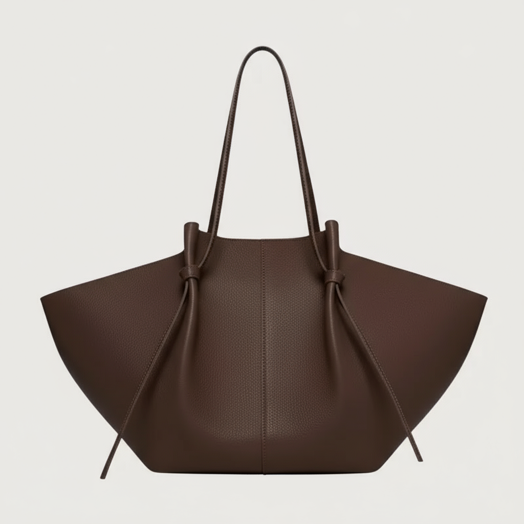 Women's Large Tote Bag | with Bow Detail and Long Handles