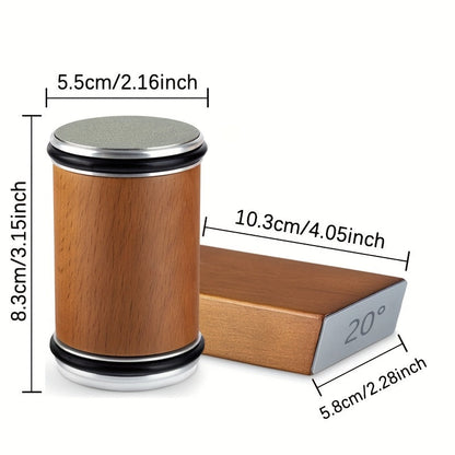 Dual Angle Sharpening Stone Set | Diamond Stone with Magnetic Holder | 15° & 20° Sharpening Angles | Suitable for Wood & Metal