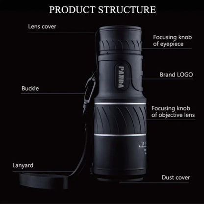 High Zoom Night Vision Monocular for Outdoor Viewing