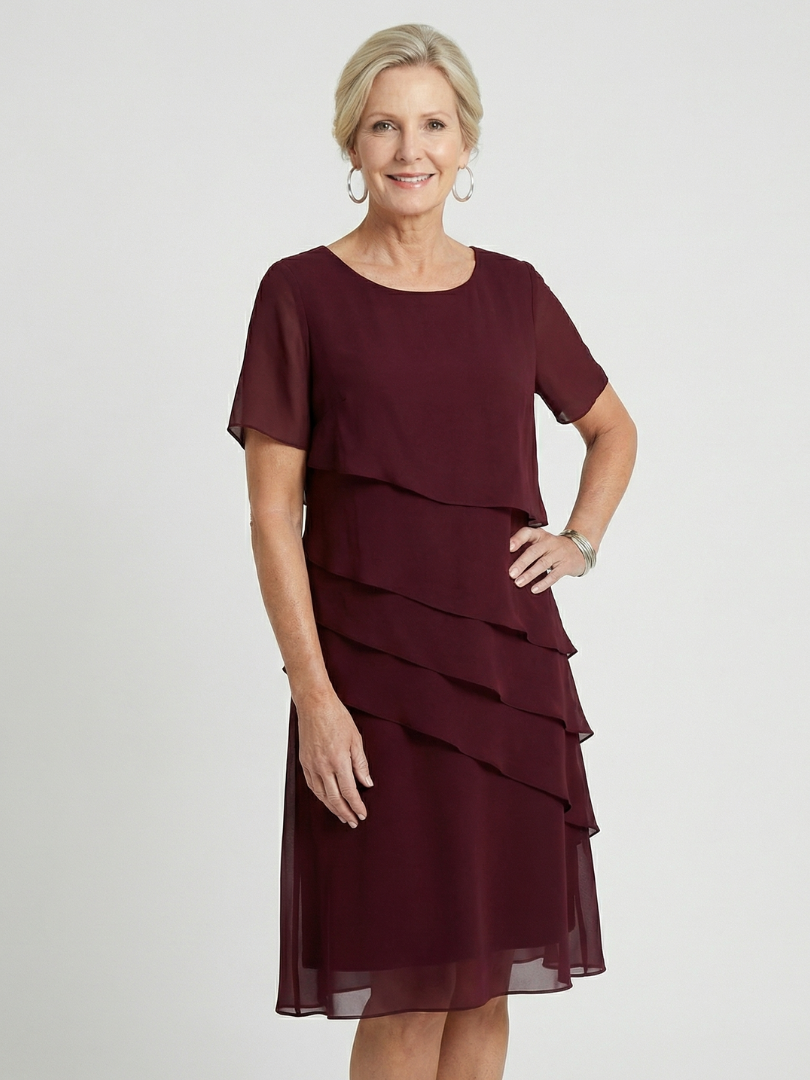Women’s Tiered Cocktail Dress | Midi