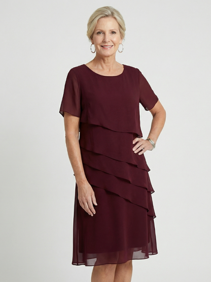 Women’s Tiered Cocktail Dress | Midi