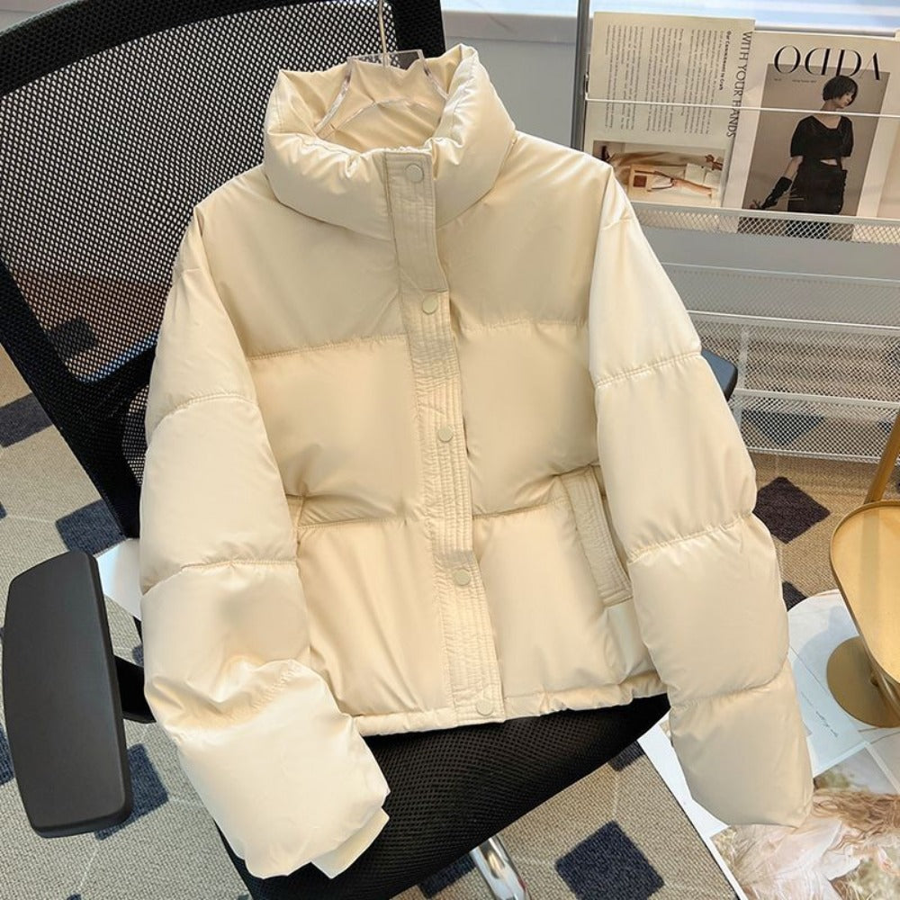 Puffer Jacket with Stand Collar for Women - Teresa