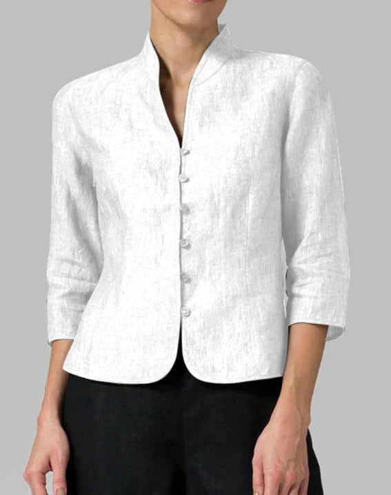 Women's Stand-Up Collar Transitional Jacket | 3/4 Sleeves