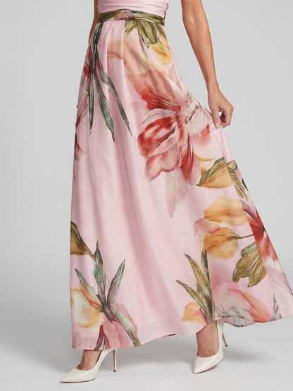 Women's Floral Print Wedding Guest Dress | Maxi