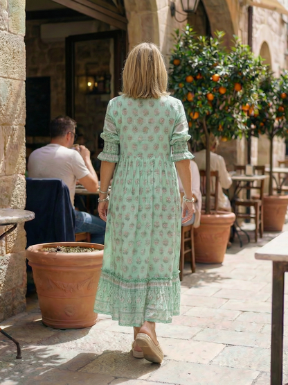 Women's Boho Summer Maxi Dress | V-Neck