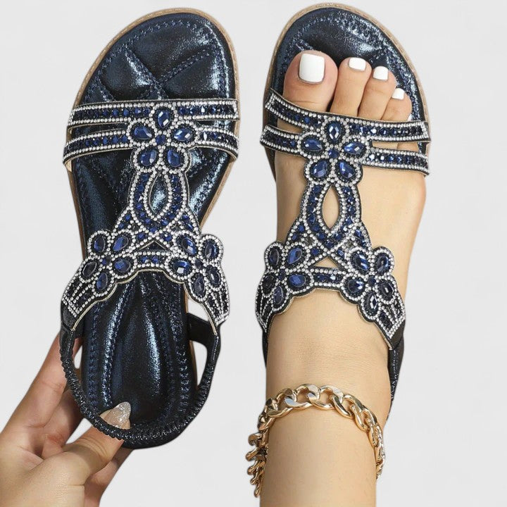 Women’s Bohemian T-Strap Sandals | Open Toe Slingback