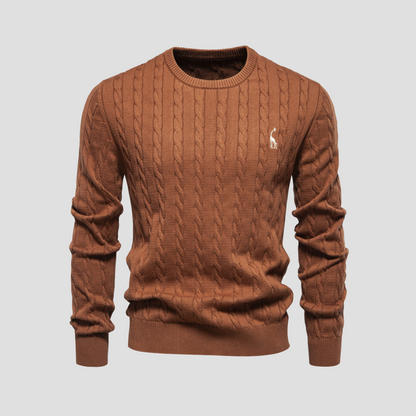 Men's Cable Knitting Jumper | Winter