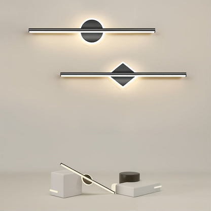 Chic LED Wall Lamp in Black/Gold
