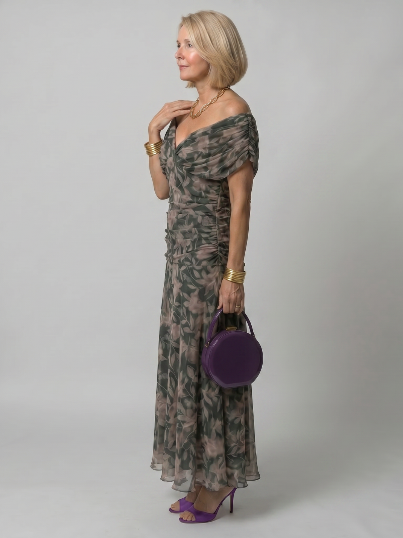 Women's Off-The-Shoulder Mother of the Bride Dress | Maxi