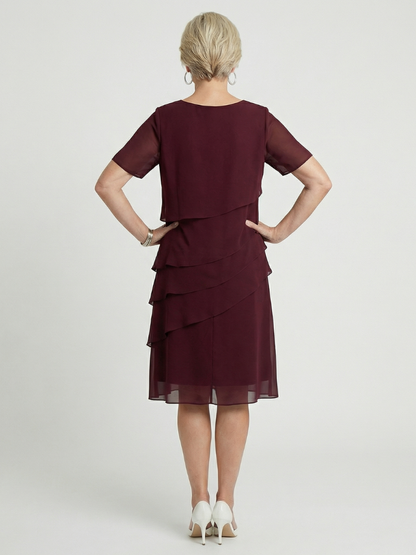 Women’s Tiered Cocktail Dress | Midi