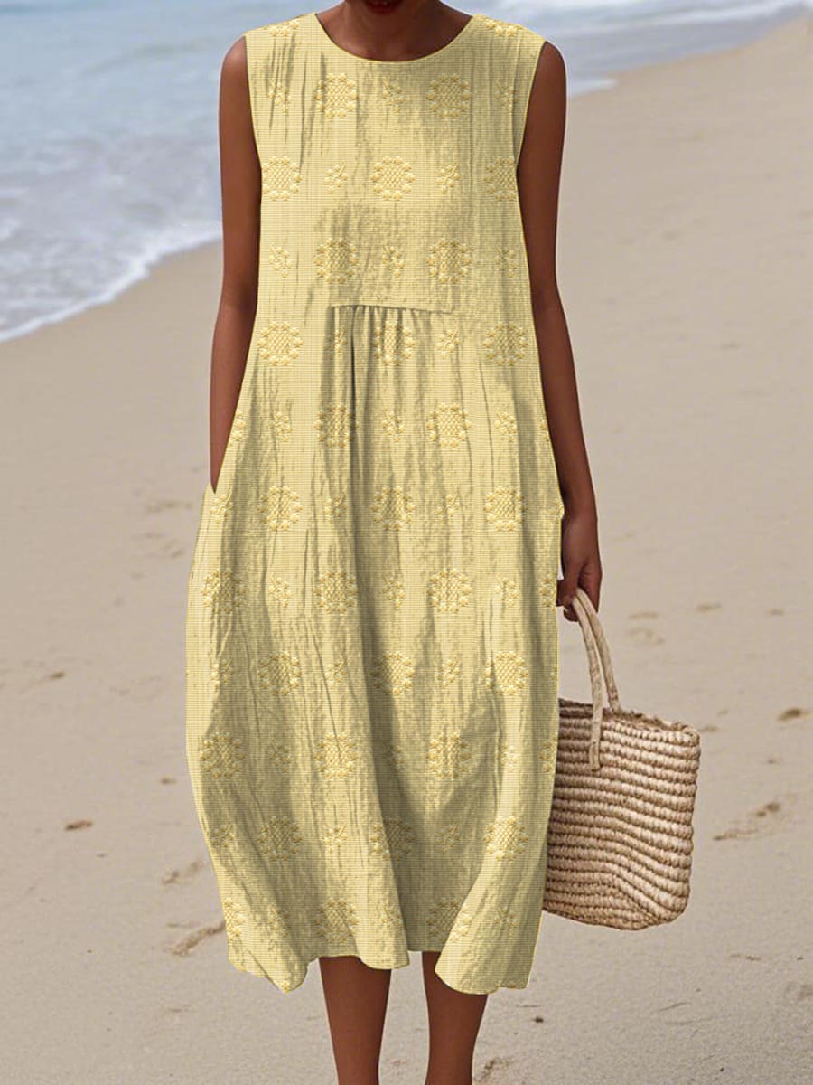 Women's Relaxed Fit Summer Sundress | with Pockets