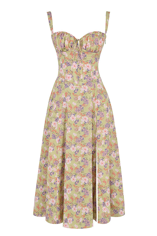 Women's Floral Print Sleeveless Summer Dress | Midi
