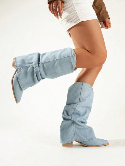 Ladies High Heel Western Cowboy Boots | Pointed Toe