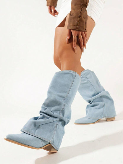 Ladies High Heel Western Cowboy Boots | Pointed Toe