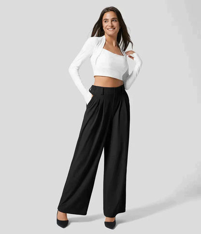 Women's Wide Leg Summer Pants | High Waisted
