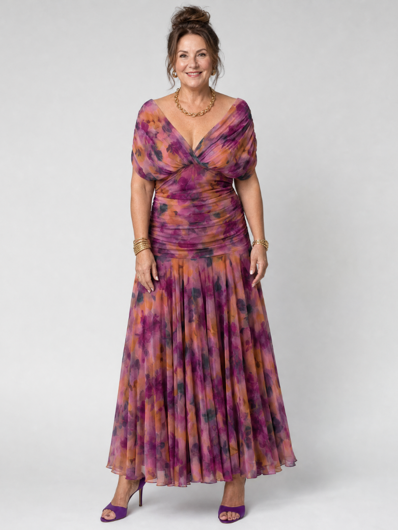 Women's Off-The-Shoulder Mother of the Bride Dress | Maxi