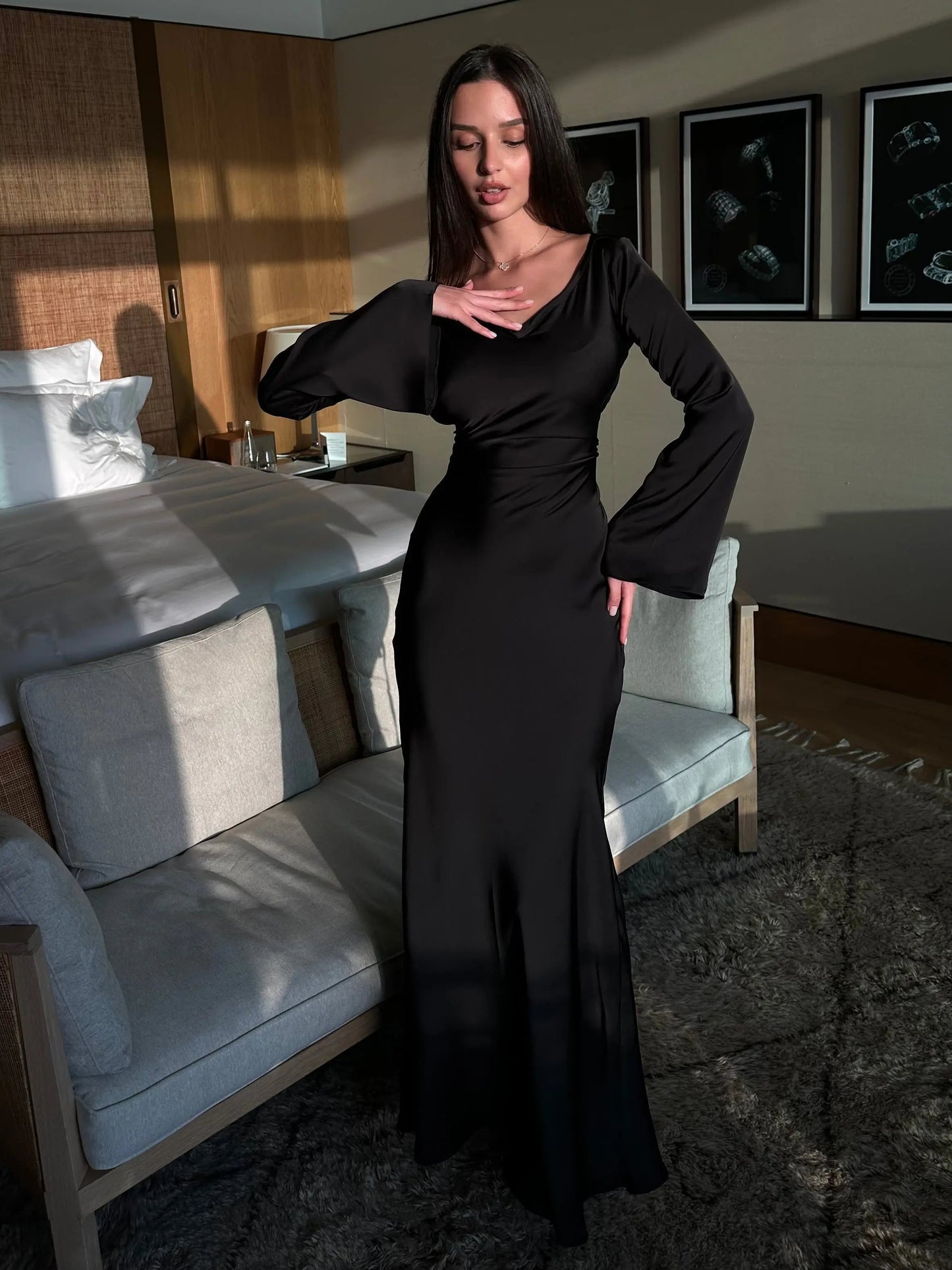 Women’s Mermaid Style Wedding Guest Dress | Maxi